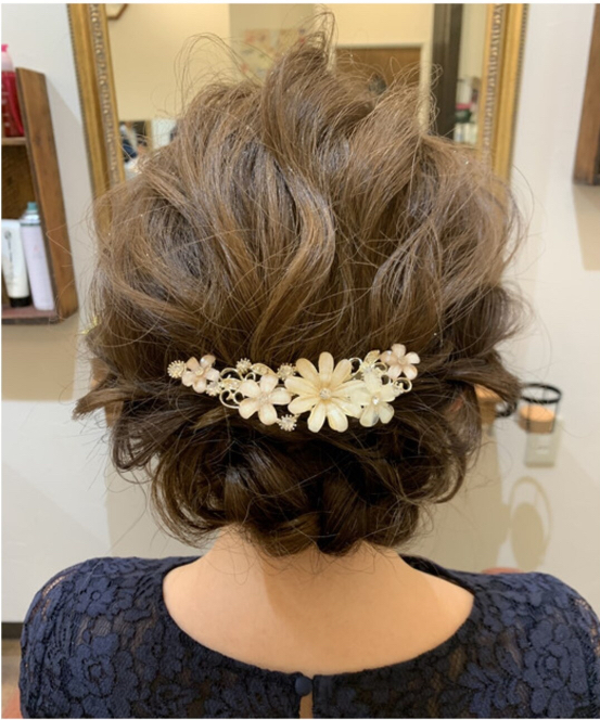 【長さ別】結婚式お呼ばれヘア特集　ミディアム編　その1